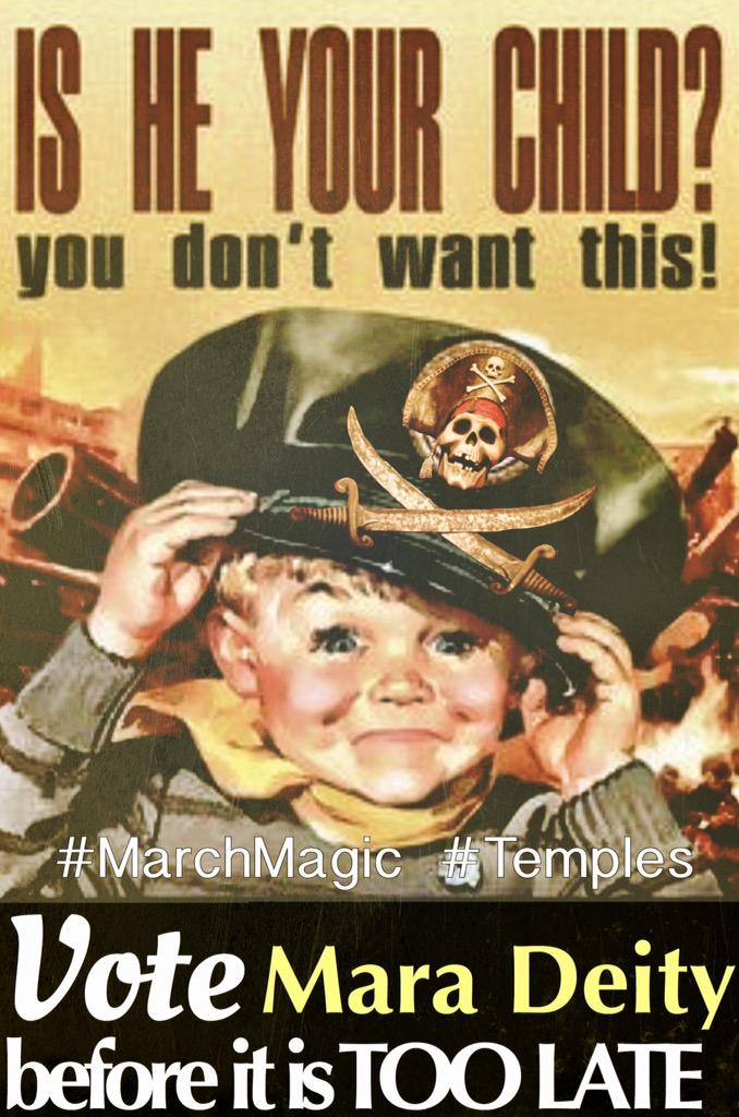 Don't let this here happen. <a href="/EyeOfMara/">Mara</a> #MarchMagic #Temples