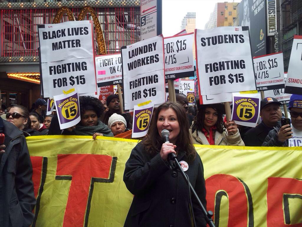 WAFacultyFwd's tweet photo. MT @SEIU: Moving forward relies on all of us coming together. - #Adjunct prof Tiffany K. #FightFor15 #FightFor15K http://t.co/Z5mzDBFn38