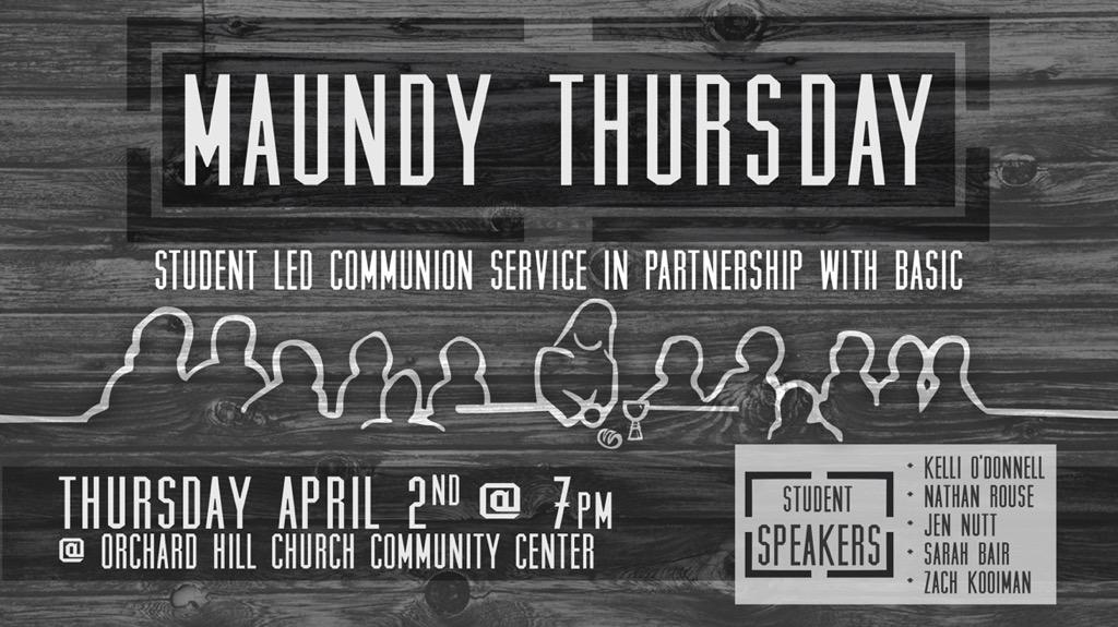 timwalsten's tweet photo. Join us Thurs in remembering &amp; sharing The Last Supper with communion, testimonies, &amp; worship! 7p • @OHChurch • Gym http://t.co/azHBJ6UjO4