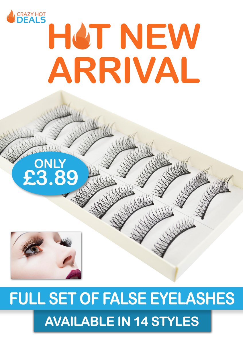 HOT NEW ARRIVAL! Full Set Of False Eyelashes ONLY £3.89 -crazyhotdeals.com/search?q=false…