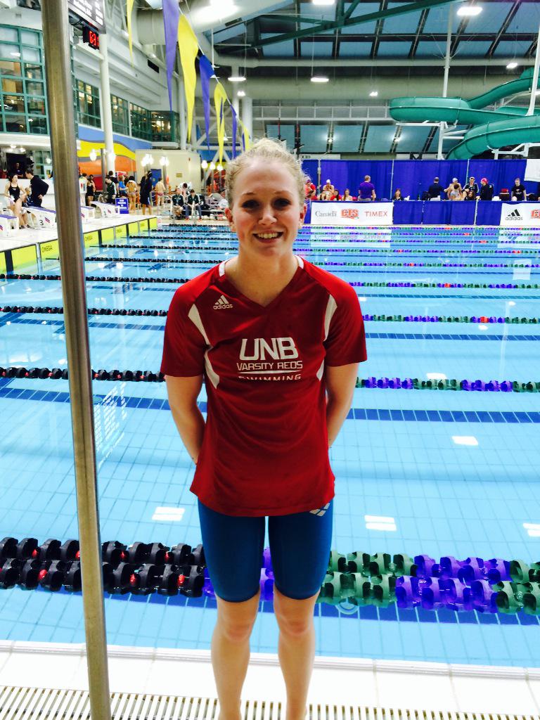 UNB_Swimming's tweet photo. Good luck to Charli at Pan Am Games Swimming Trials in Toronto!! @1OutOf1Million @VarsityReds #deepintheheart http://t.co/x92uW8kL9X
