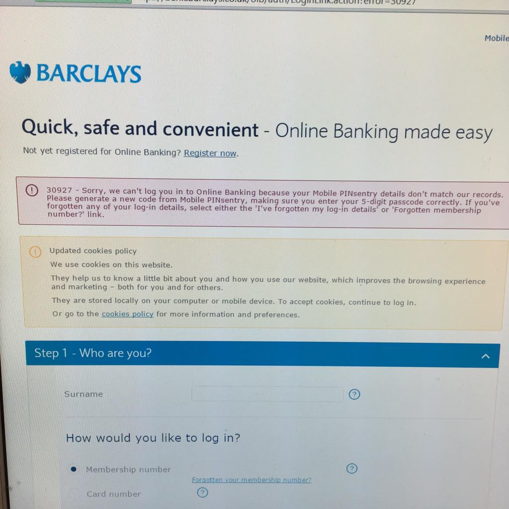 barclays bank login mobile