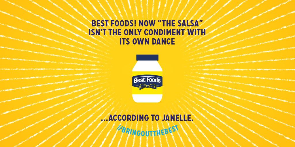 BestFoods's tweet photo. The mayo dance craze sweeping the nation! #BringOutTheBest http://t.co/Z5m9LNsRmf