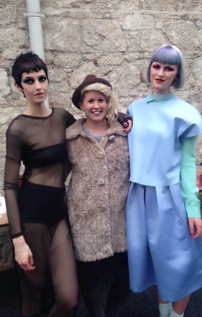 Rock chick and Pearl Essenes with our beautiful agent <a href="/lotteystevens/">Charlotte Stevens</a> #Schwarzkopf #csagency