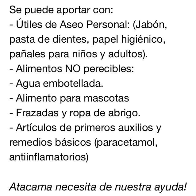 CadecUandes's tweet photo. Vamos Comercial! Toda la @uandes en movimiento de ayuda al norte! http://t.co/jVG4Gl1gVF