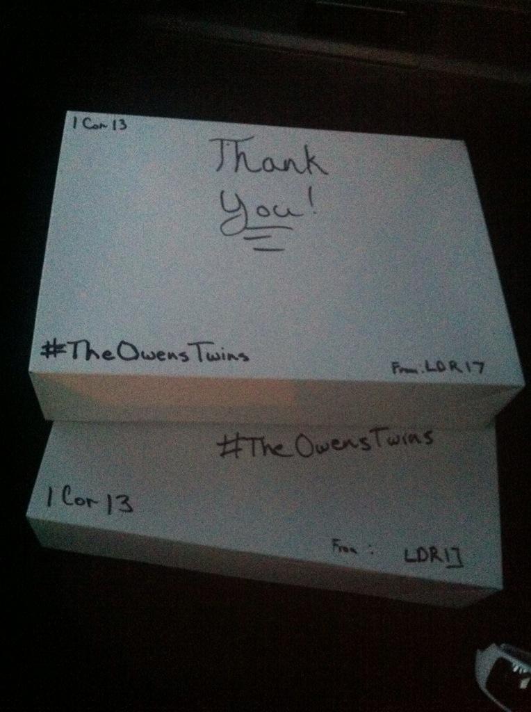 TrueOwens's tweet photo. Wanted to get the nurses something sweet from the boys. Maxxs donuts! #TheOwensTwins http://t.co/FK92k0zuyF