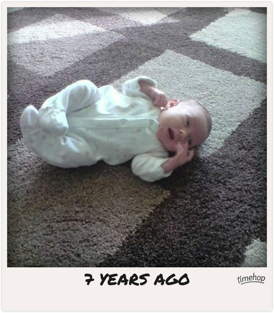 worldsNo1dad's tweet photo. Exactly 7 years ago today! via @timehop  http://t.co/koAYjBzHXp http://t.co/MYFYhInVvo