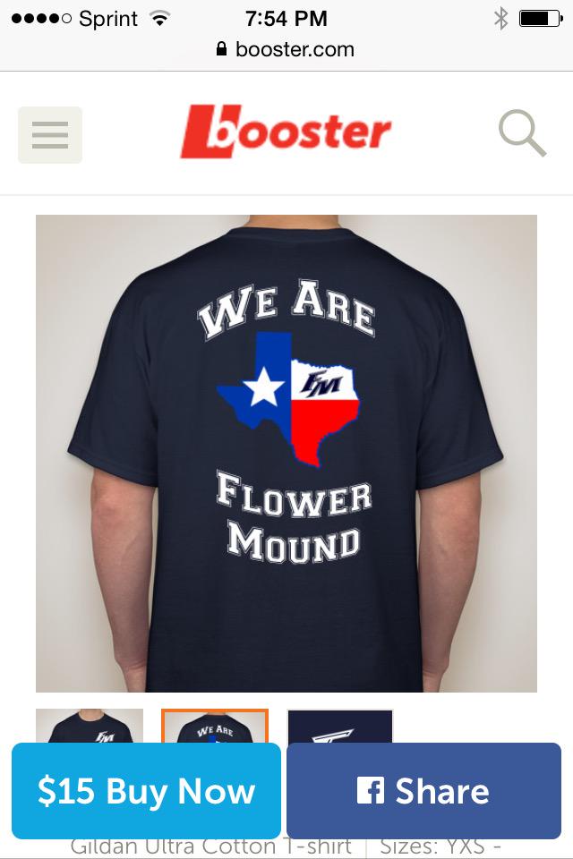 mrsjrbrown's tweet photo. Last day to get @WeAreFloMo T @FlowerMoundHS BUY NOW http://t.co/qiuthxycxy http://t.co/q8QAfRGsyz