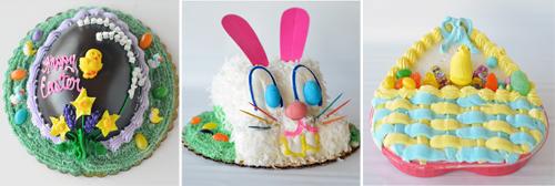 Chocolate Egg Cake, Basket Cake or our Easter Bunny Cake are the secret to easiest Easter dessert ever!  Order today!