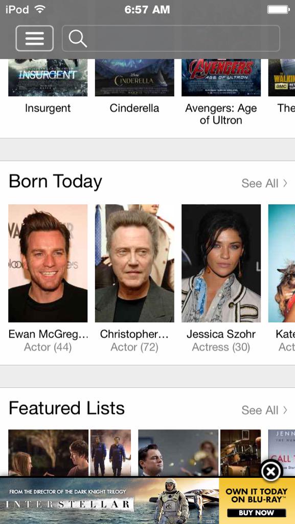 Same Birthday as Christopher Walken. Win. Happy birthday 