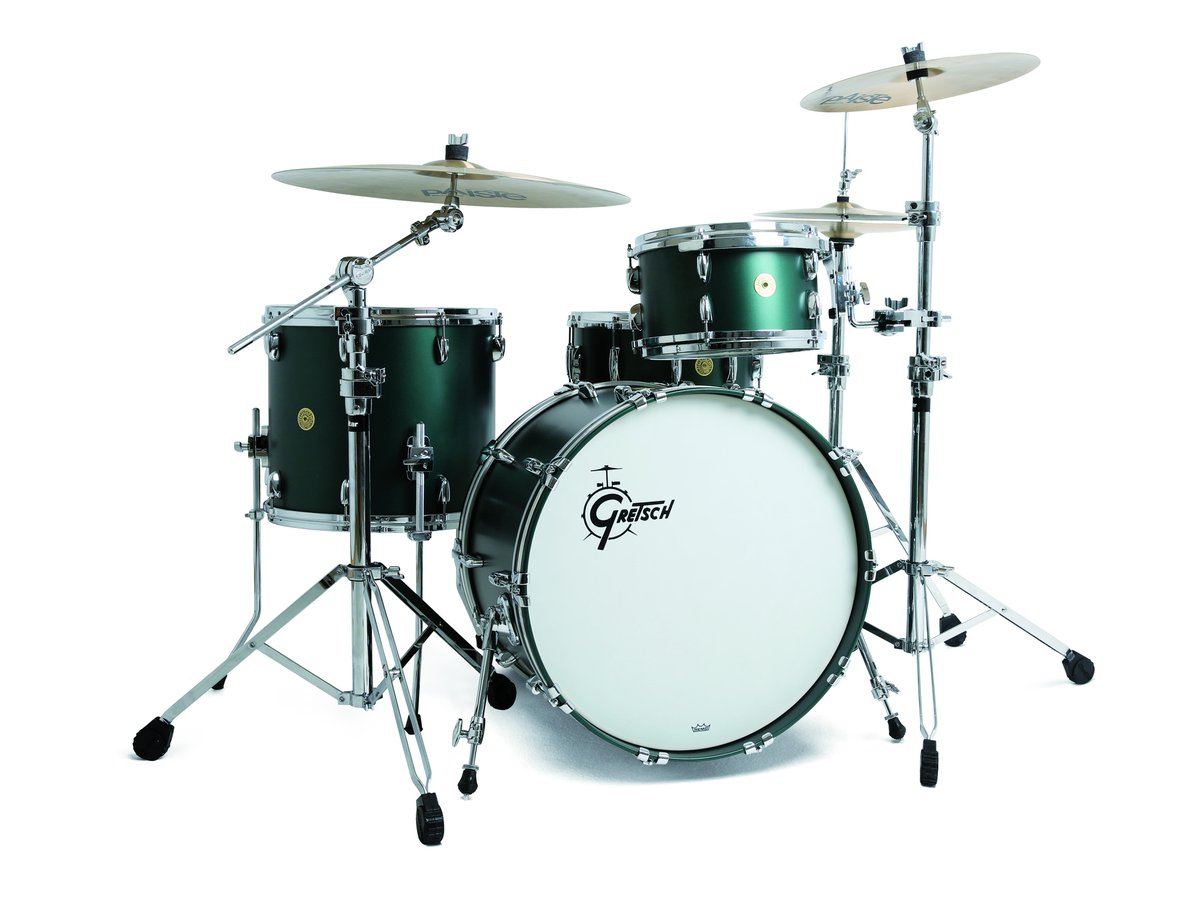 USA Custom // Satin Cadillac Green #gretsch #drums #usa