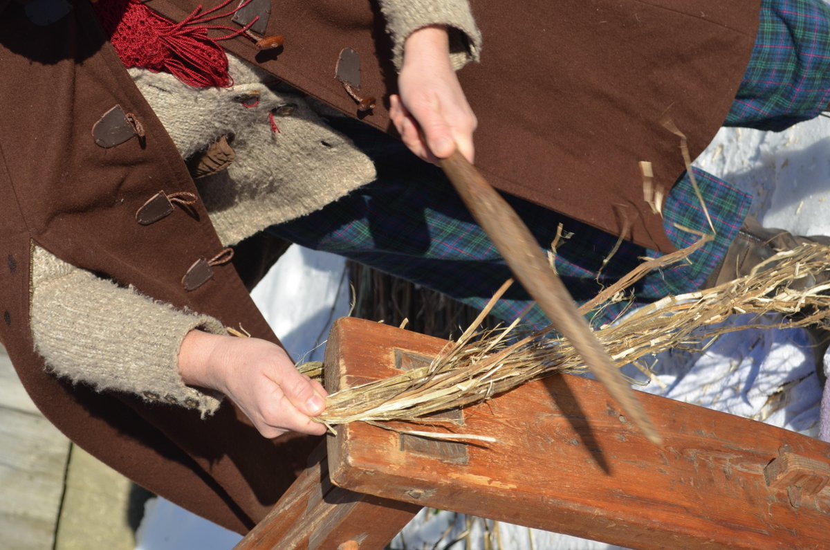 VTHempFarmers's tweet photo. Skutching knife to remove the remaining hurd #FirstLegalHarvest http://t.co/ZTeZveZQh9