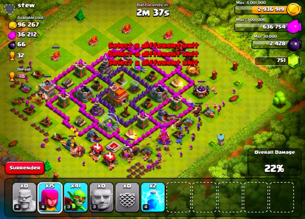 Uma ótima estratégia de farm ate cv8
Solte ggs depois bbs e atrás uma linha de arqs
Bom farm😉