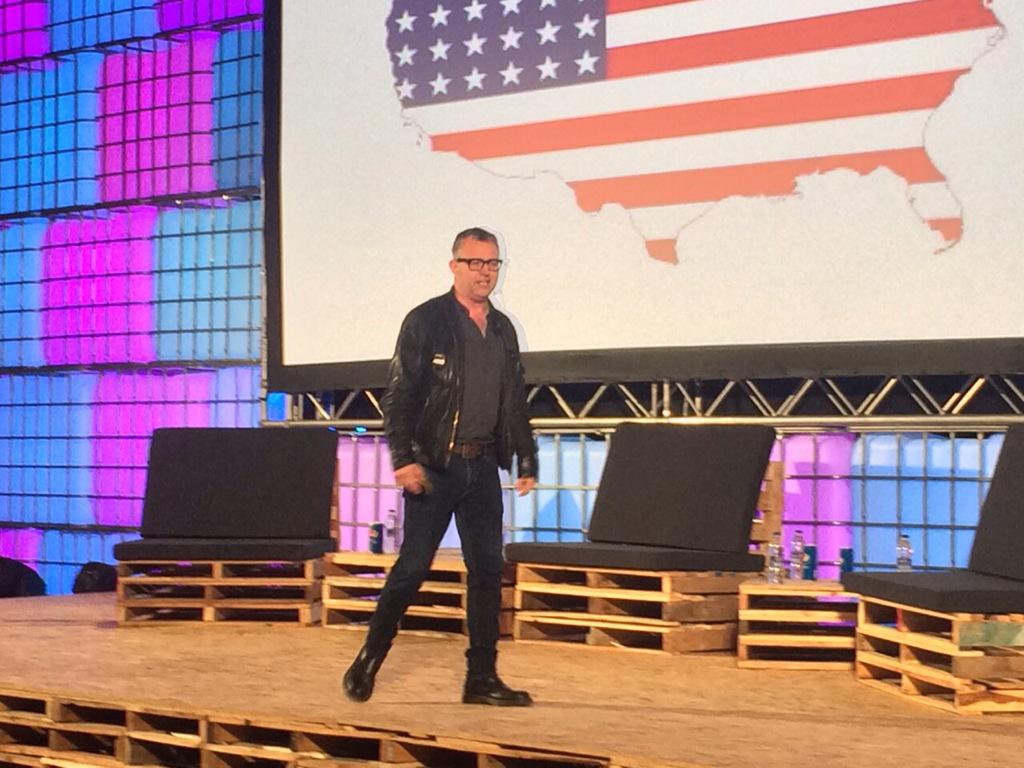 StepFeed's tweet image. Our favorite @MikeButcher of @TechCrunch taking the stage at #Step2015.