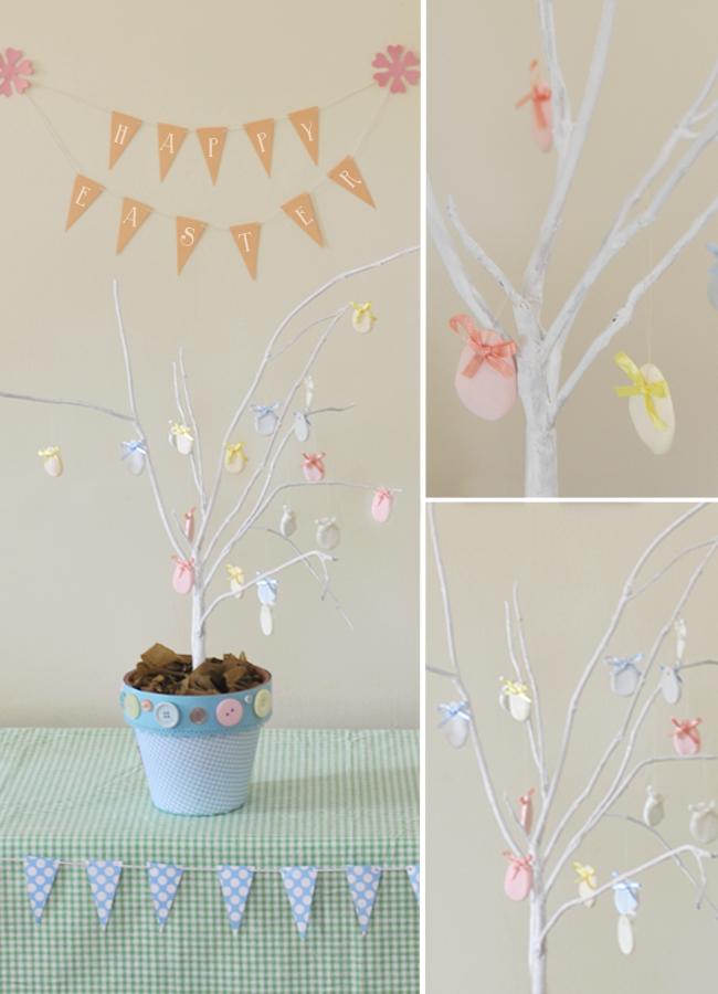 paperstrawed's tweet photo. Cute cornflour clay eggs decorate this DIY Easter tree: http://t.co/RGaqwU0gIr #easter #craft #easteregg #kids #decor http://t.co/gk8IXWmL55
