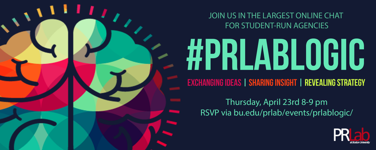 PRLab_BU's tweet photo. Join us from 8-9pm on Thursday, April 23rd at our first ever digital workshop #PRLabLogic http://t.co/yefhe9lerF http://t.co/iCPvVAD0ij