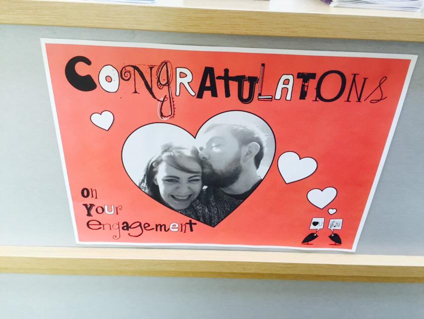 CodieKinz's tweet photo. How cute are my work friends?! ๐ #MarryingMrWright http://t.co/w3DJC2MT5M