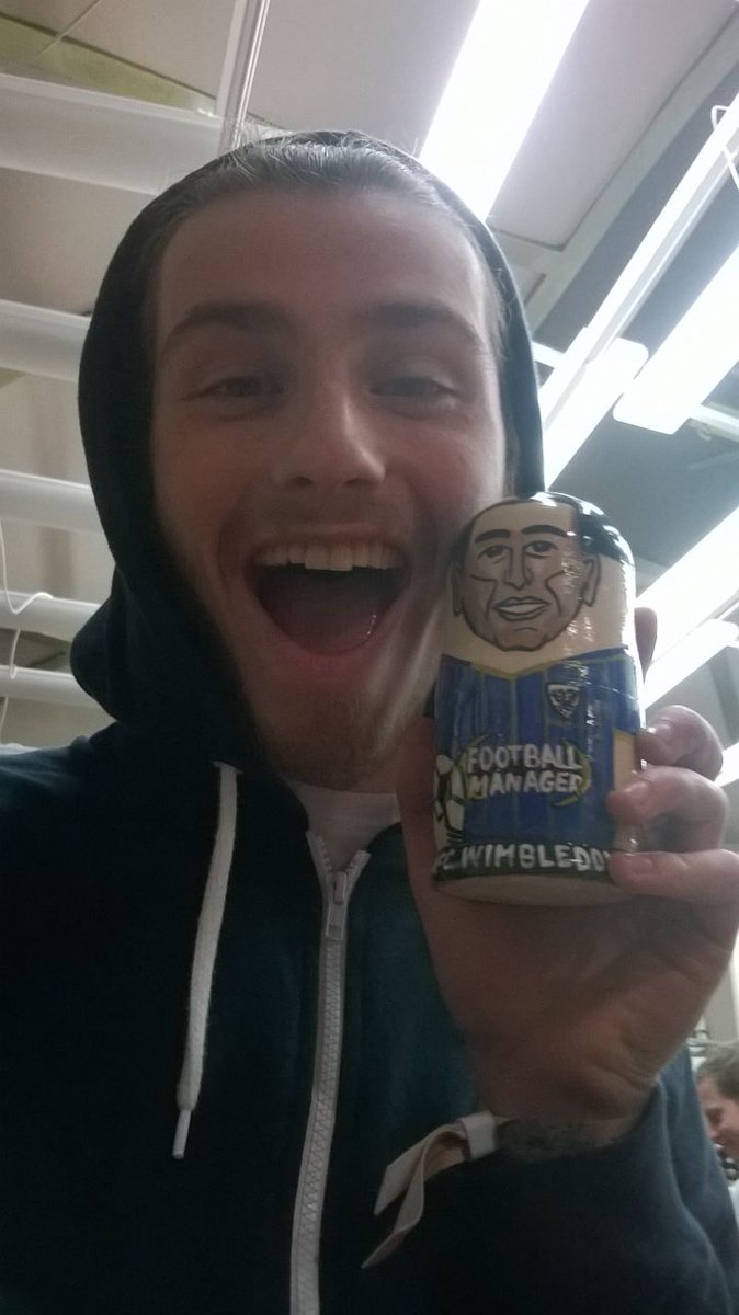 fchesterman's tweet image. Harry makes it to Budapest on hitch hike #bummit and gets @afcwimbledon doll