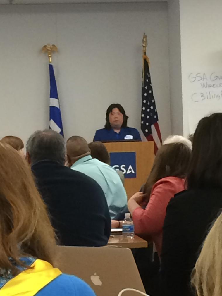 JonAvilaA11y's tweet image. Anne Taylor from @NFB_voice  speaks at #a11yhack on access of web by people who happen to be blind