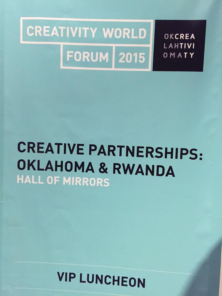 yves_Iradukunda's tweet image. Celebrating #creative partnership with #Rwanda and Oklahoma #CWF15