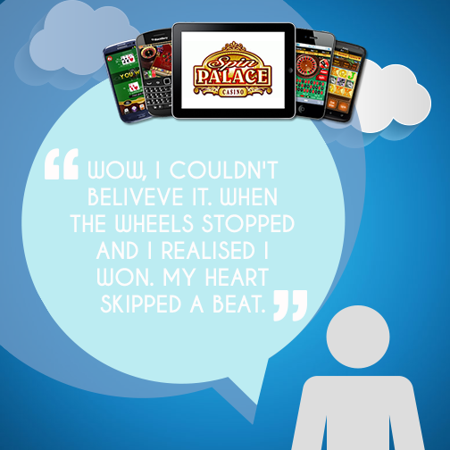 _SpinPalace's tweet photo. Gary became an instant millionaire when he won €3.7M playing Mega Moolah mobile http://t.co/f9ORtAHEso #SPINPALACE http://t.co/fwxKFhr0RC