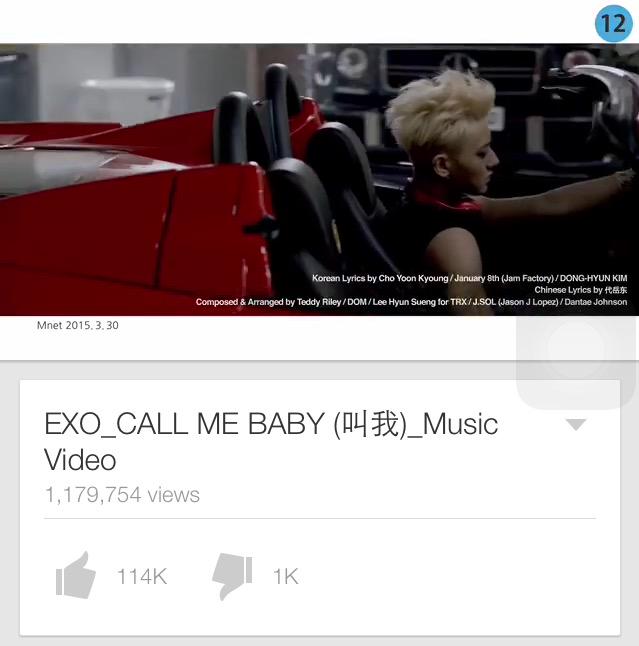 HUNLUNION's tweet photo. Call me baby - K 2,091,379 views 
Call me baby - C 1,179,754 views

#LuckToHaveEXO via.ohmydeer0420  http://t.co/sm4QiC8Phl