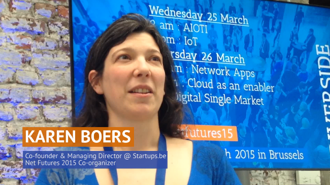 UGentMedia's tweet photo. Bekijk ons interview (http://t.co/qHyL0QNYJi) met @karenboers op @netfuturesEU! #netfutures15 http://t.co/W3PcCkxmQ0