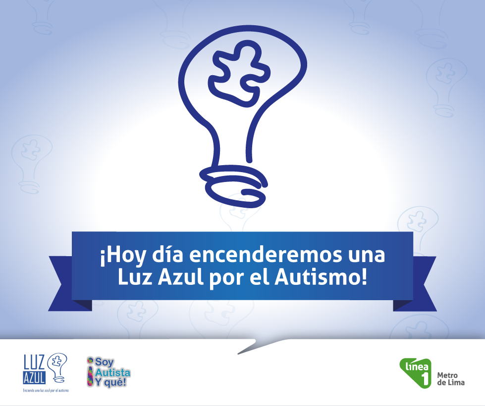Lineaunope's tweet image. ¡Nos unimos con @soyautistayque! ¡Hoy iluminaremos nuestras estaciones con una #LuzAzul por el #Austimo!
