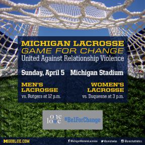We're proud to join w @umichlacrosse &amp; <a href="/JoinOneLove/">OneLoveChallenge</a> to promote relationship violence awareness bit.ly/1CHGRHe