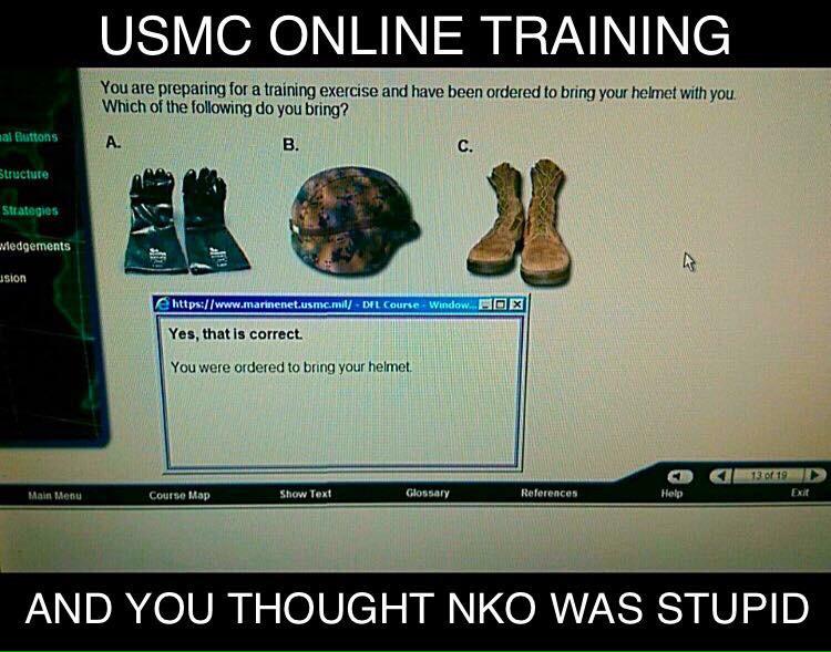 BasicMilitary's tweet image. #NKO #Navytraining #Marinetraining #USMC #BasicMilitaryProblems