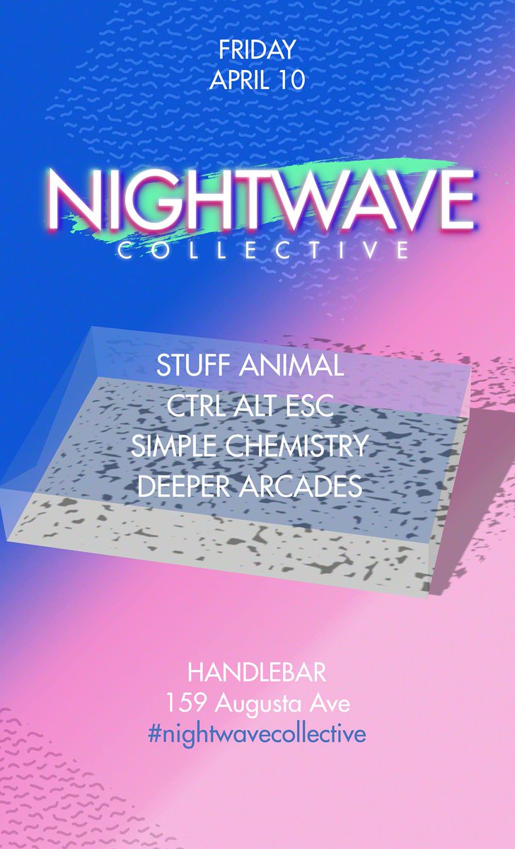 NightwaveTO's tweet photo. #Nightwavecollective 003 >> https://t.co/YoMulCzeHr #toronto #kensingtonmarket #artandmusic #electronic #synthwave http://t.co/0YEYjmA4NT
