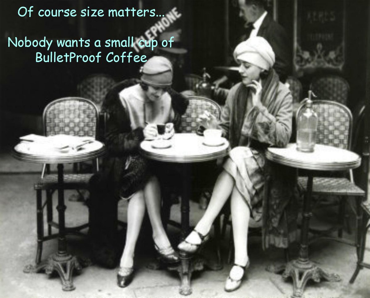 Of course size matters... No one wants a small cup of BulletProof Coffee
