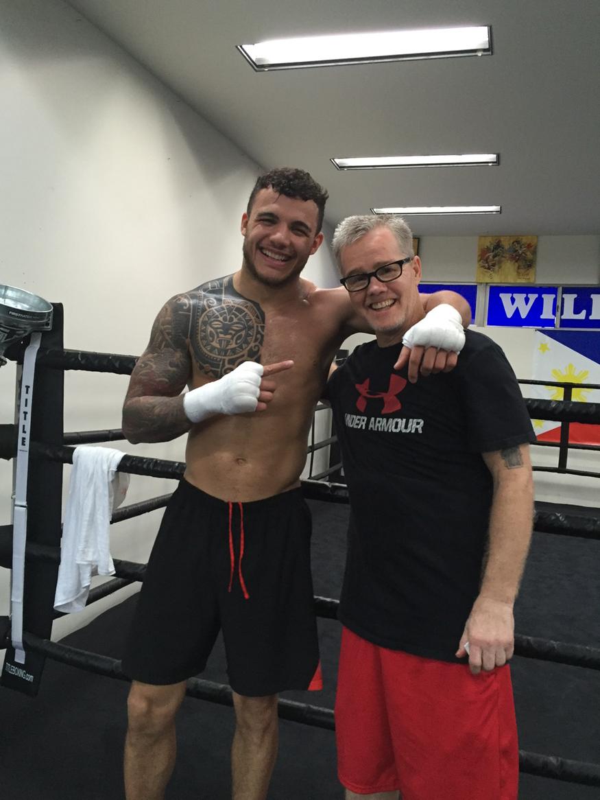 At Wild Card Gym FreddieRoach And RealGlenTapia Kevin Iole Scoopnest