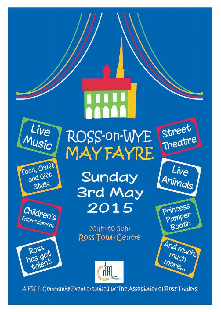 Rossmayfayre's tweet image. Who is excited for this year's May Fayre? 33 days to go! #rosshour @RossonWyeHour
