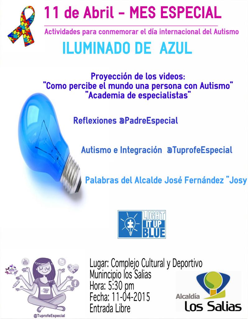 TuProfeEspecial's tweet photo. @ForoAutismoVen LOS INVITAMOS A NUESTROS EVENTOS POR EL #AUTISMO http://t.co/pQ8Hbzipzn