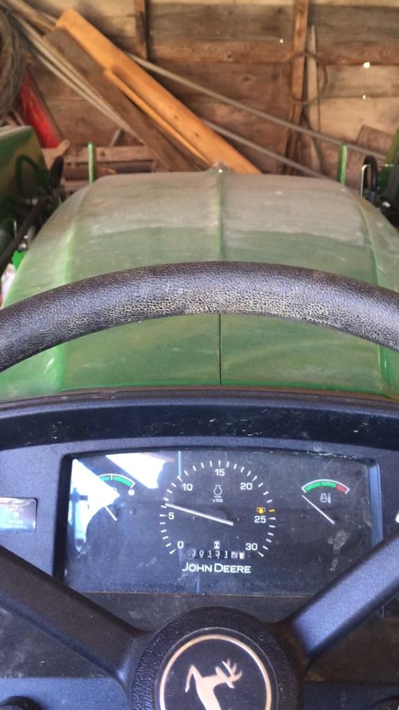 TheHopYardME's tweet photo. Starting up the @JohnDeere for the first time this season. Almost #farmingseason #hopseason #hops http://t.co/M413uScPRr