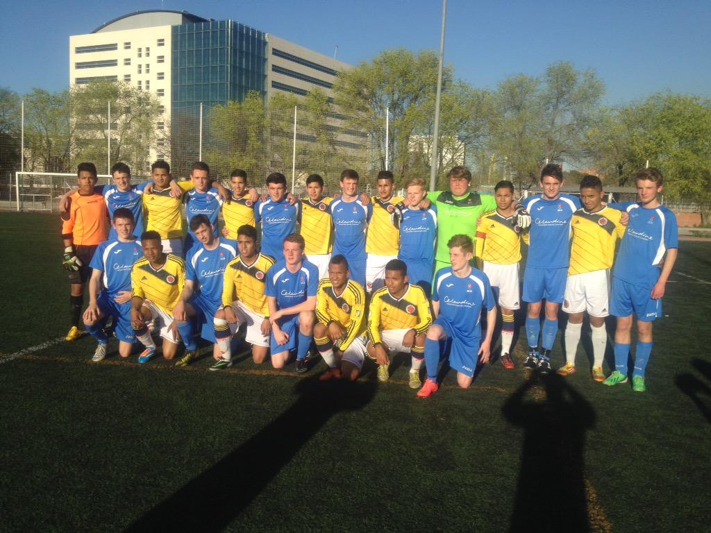 MCSPE1's tweet photo. Team B 3 2 win goal scorers Joe Slater and Sam Oxley 2 #twowintuesday #madrid2015 http://t.co/rF13nYscCS