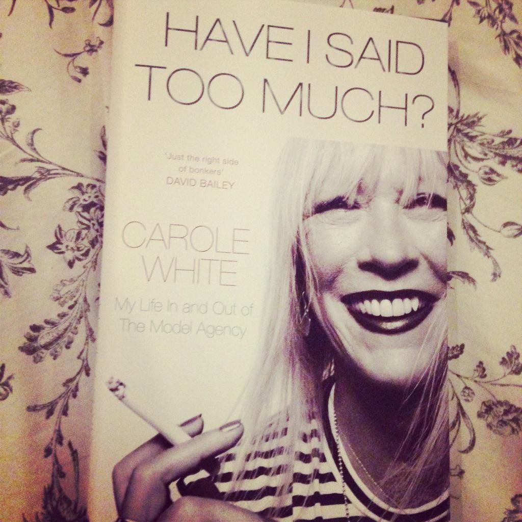 sarahstorytweet's tweet photo. Adore this book! What an amazing life @Carole_White ❤️ #themodelagency too! Perfect holiday read @PremierModels http://t.co/9rXyG5kB9v
