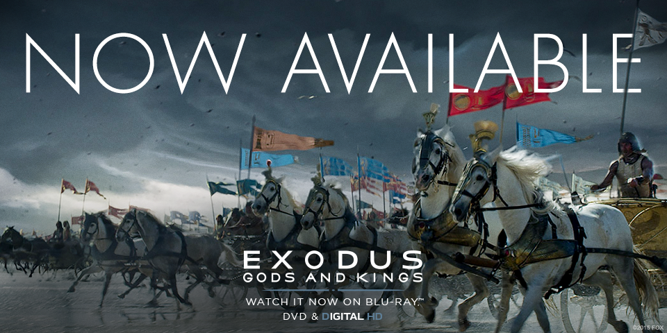 Experience Ridley Scott's vision today. #ExodusMovie
US: bit.ly/Exodus_Bluray