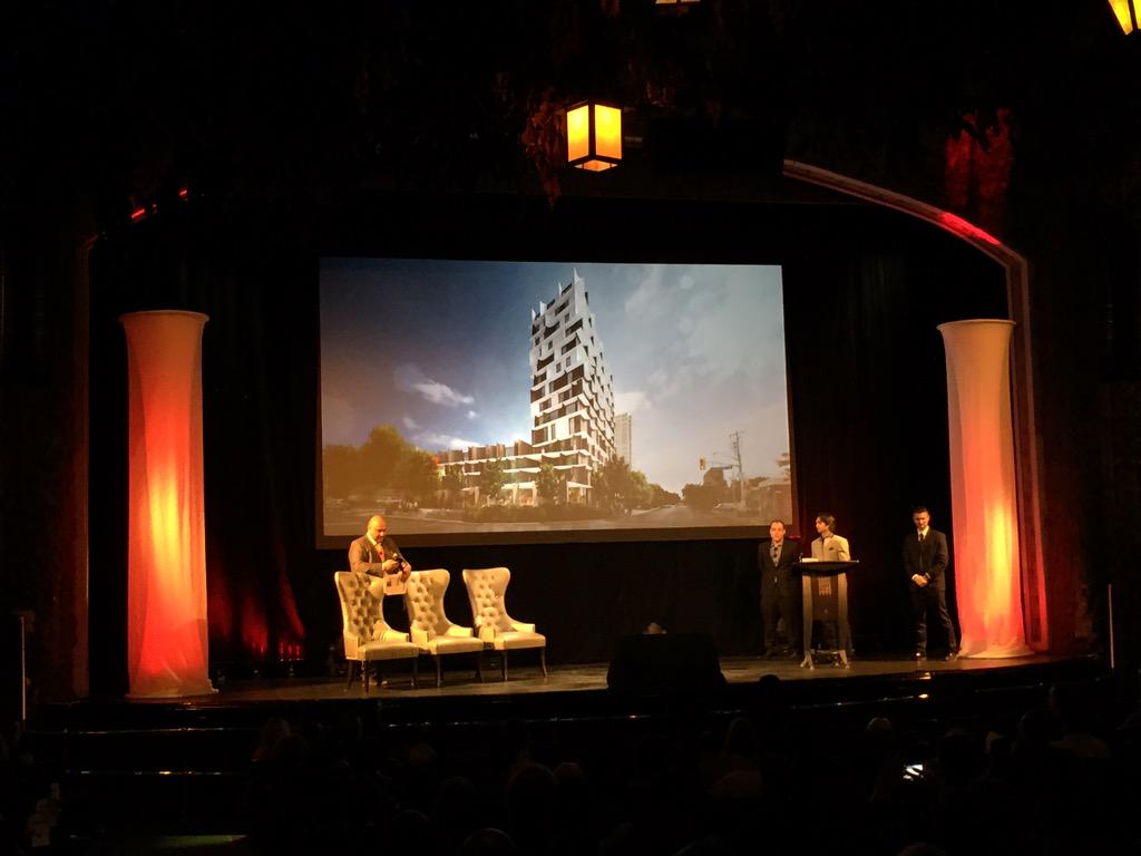 FortressRDI's tweet photo. Sayf from @symmetrydevelop takes the stage for the launch of Lake and East at #FortressEvolution http://t.co/G5tI9p6MMS