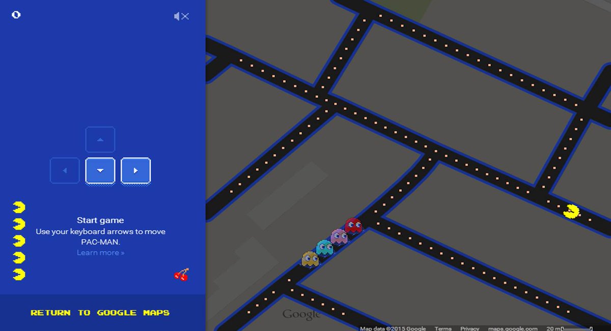 DominicAquilina's tweet image. Up for a game of #PacMap? Play Pac-Man in your hood at Google Maps #pacman #onlinegame #freegames #GoogleMaps #games