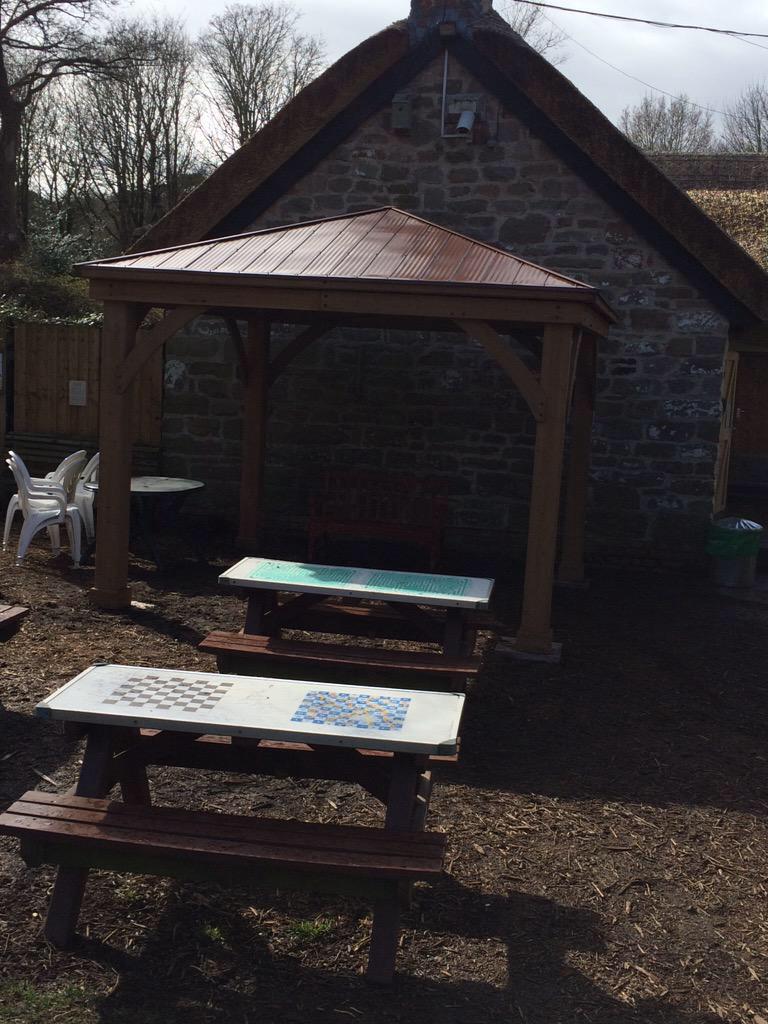 New building at the farm "compo corner" very kindly donated to the farm by a kind person