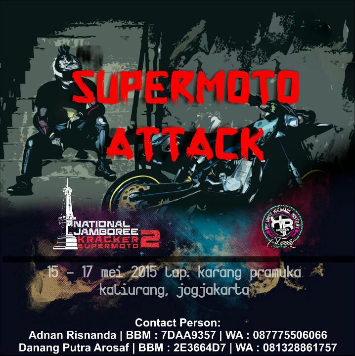 KrackerJogja's tweet photo. Be prepare for #supermotoattack2015 guys! @krackermoto @krackerriau @KrackerBandung @KrackerBali @KrackerBanten http://t.co/YfQrjtYLvM