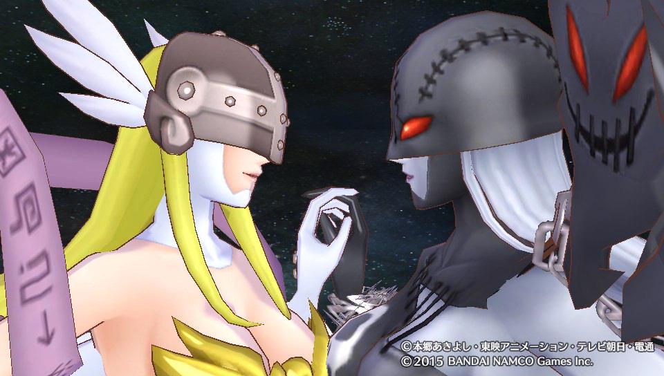 エンジェウーモンとレディーデビモンの濃厚レズジョグレス進化は嘘じゃない