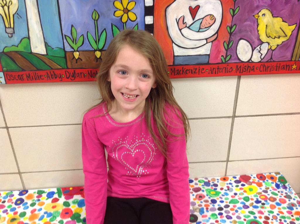 wrightreader's tweet photo. The February Reader from Mrs. Spangler's class @spangler1st !  She's a fantastic reader - she practices so much! http://t.co/wK4n3cJohe