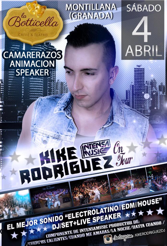 labotticella's tweet photo. Sabado 4 !KIKE RODRIGUEZ http://t.co/P1AQvONtQO