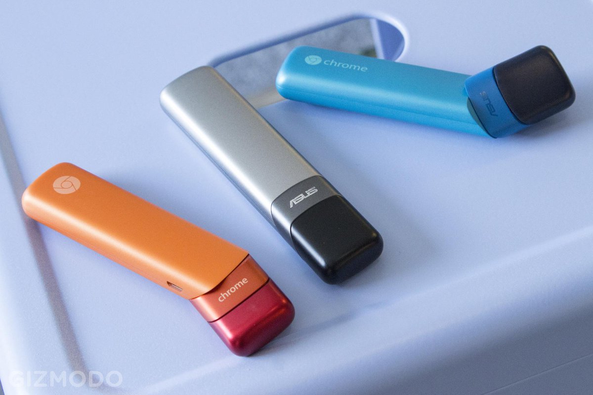 Gizmodo's tweet image. Google&apos;s Chromebit turns any TV into a Chrome PC for under $100 gizmo.do/QW2j4pk