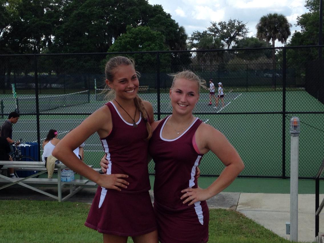 CCRaiderSports's tweet photo. Class 2A District Semifinalist Doubles Team Leonie Frenzel & Karolina Reholva #CCRaiderExcellence http://t.co/Yb5lpAT1jA