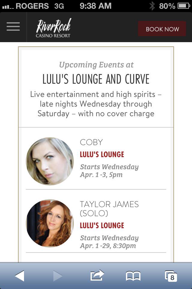 CobyParkinson's tweet photo. Getting excited for my week at #CurveLounge @riverrockcasino ! This Wed-Fri with @aarontylergrant from 5-8pm http://t.co/MsWnIinoaF