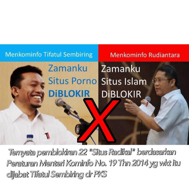 GunRomli's tweet photo. ternyata ideologi pemblokiran di luar pengadilan berasal dr Menteri Tifatul-PKS #KembalikanMediaIslam http://t.co/8d9k3OieBf